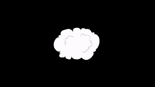 4kMG二维动画卡通喜气云朵烟雾元素素材 (3)