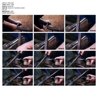 《匠人精神：传统刀具磨制过程展示》高清在线视频素材下载