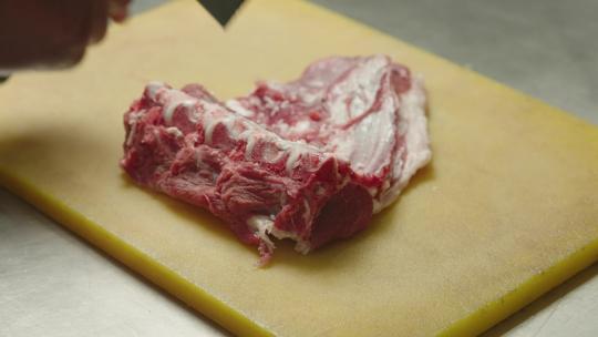 烹饪美食红烧羊肉视频素材模板下载