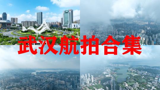 武汉航拍城市建筑风光武汉东湖新技术开发区视频素材模板下载