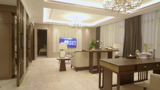 豪华房间客厅餐厅装修装饰样板房五星级酒店