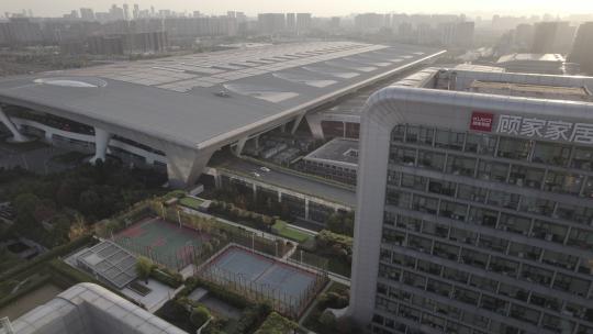 航拍杭州顾家大厦 Dlog未调色