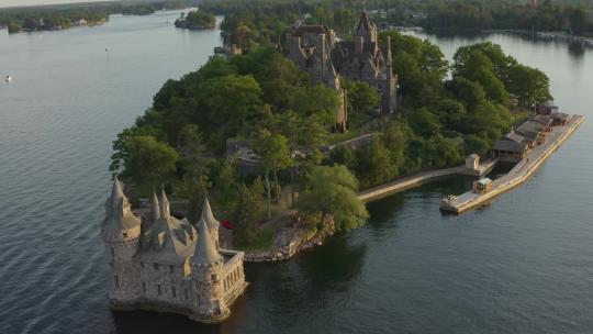 航拍城堡风景视频素材模板下载