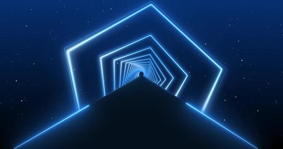 6款元宇宙隧道穿梭 ae模板时空隧道空间线条