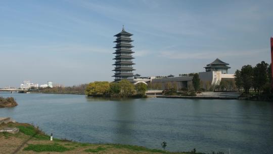 扬州三湾大运塔中国大运河博物馆、古运河