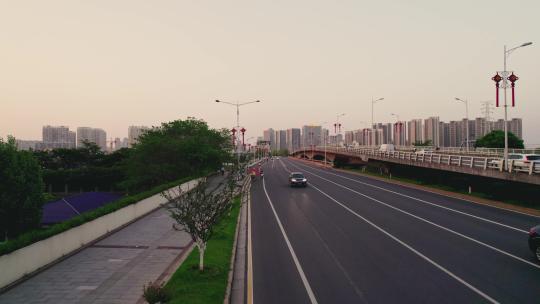 长沙开福区北辰湘江城市风光航拍合集视频素材模板下载