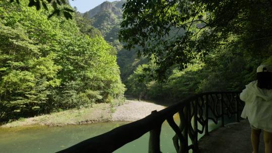 浙江温州楠溪江自然风景，龙湾潭