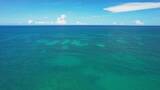 海南琼海博鳌海边玻璃海航拍高清在线视频素材下载