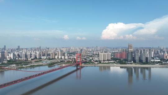 鹦鹉洲长江大桥视频素材模板下载