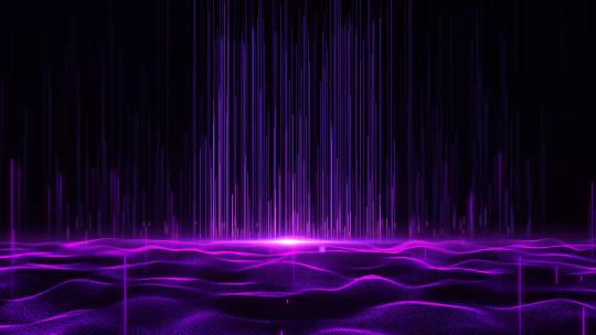 4k紫色光线背景AE模板