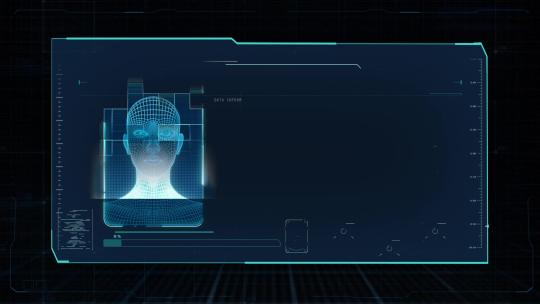 科技人脸识别系统人脸扫描AE视频素材教程下载