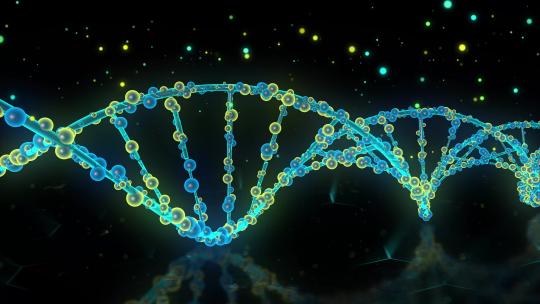 DNA医疗科技动画背景视频素材模板下载