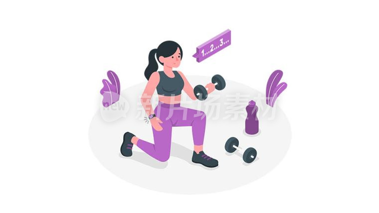 3-126健身房运动锻炼减肥
