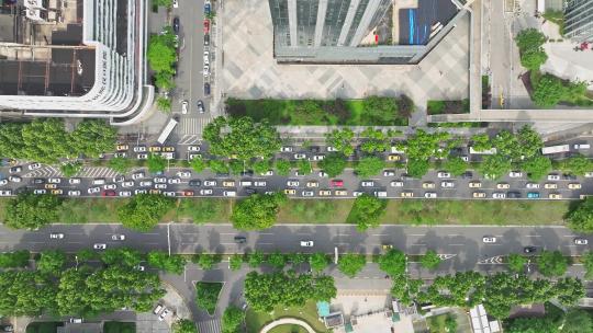 城市道路交通拥堵视频素材模板下载