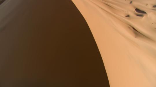 大气航拍沙漠沙丘视频素材模板下载
