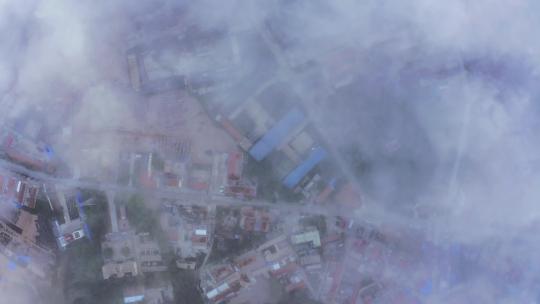 海上平流雾下的大钦岛视频素材模板下载