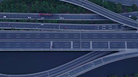 车流 运输 立交桥 德胜快速路 现代交通视频素材模板下载