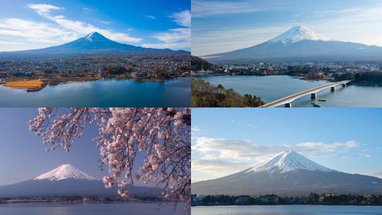 【合集】日本 富士山 风景 旅游 全景视频素材模板下载