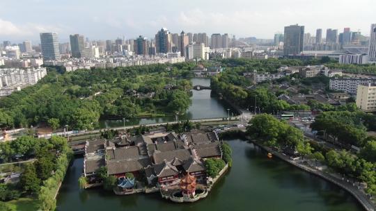 宁波5A景区月湖公园视频素材模板下载
