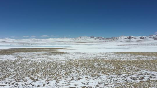 冰川 高原 青藏线 冬季 航拍
