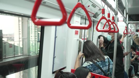 地铁乘客视频素材模板下载