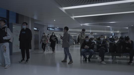 虹桥国际机场场景视频素材模板下载