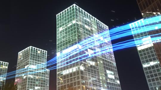 北京城市科技光线穿梭