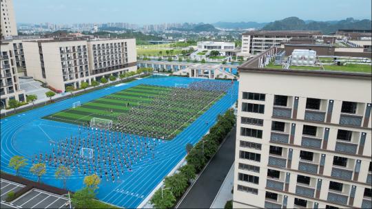 大学生 军训高清在线视频素材下载