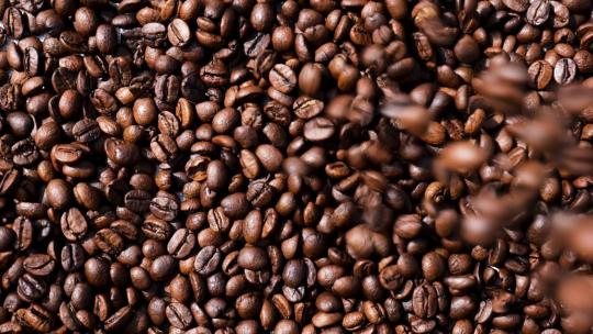 阿拉比卡咖啡豆堆咖啡豆堆