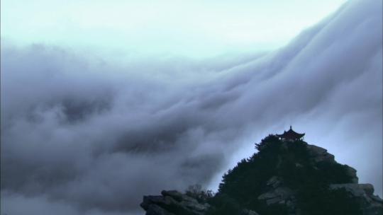 蓬莱仙境高山云海