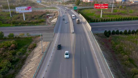 航拍高速公路视频素材模板下载