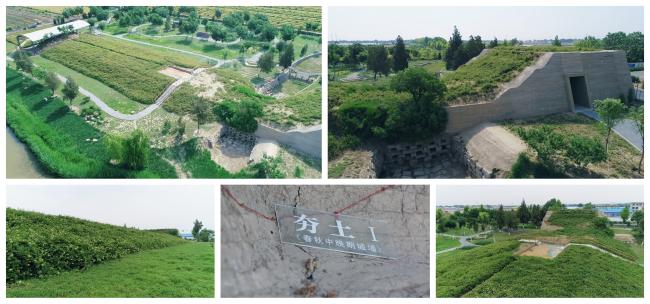 淄博齐文化遗址春秋战国古城墙高清在线视频素材下载