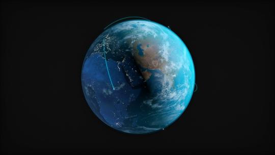 科技地球大数据互联，三维动画视频素材模板下载