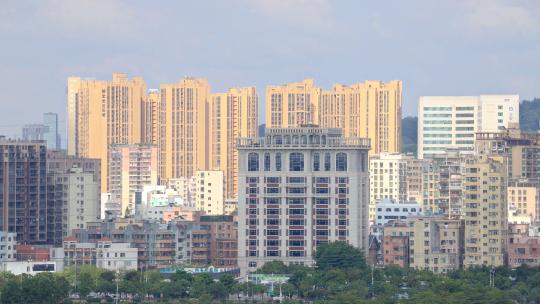 深圳城市建筑群光影延时