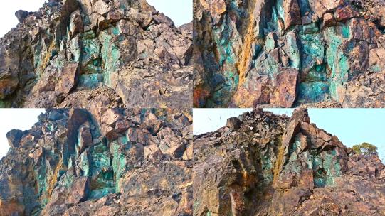 天然铜矿石孔雀石合集