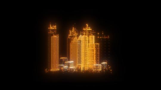 4K灯光展示城市建筑 (4)