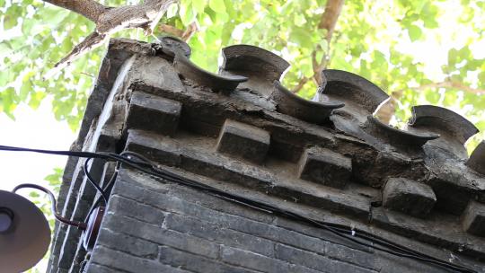 四合院建筑历史文化北京树木建筑视频素材模板下载