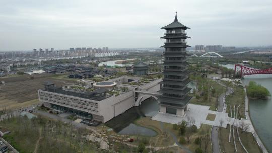 江苏扬州大运河博物馆航拍