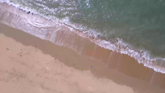 4k 航拍海滩海浪海洋海景自然风光