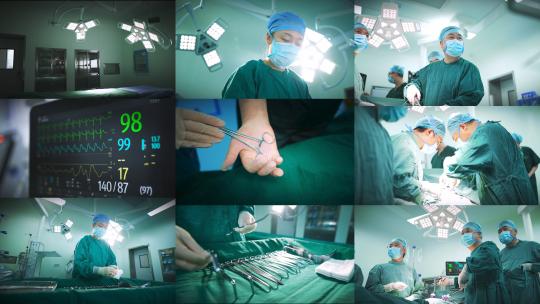 医生做手术 手术室 医师节视频素材模板下载