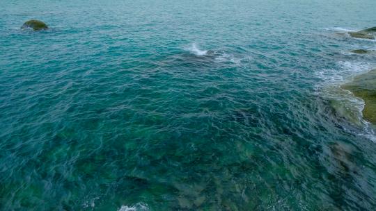 蓝色海水海面纹理 波浪波纹 碧波荡漾视频素材模板下载
