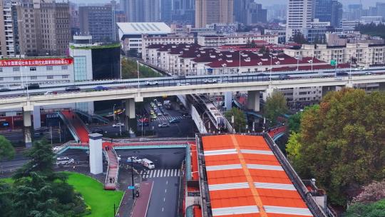 上海地铁航拍8视频素材模板下载