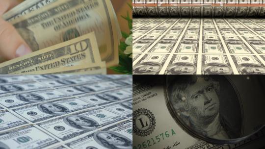 【合集】货币 钞票 纸币 美元 钱视频素材模板下载