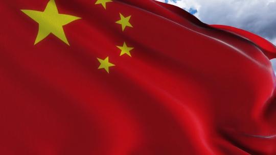 中国旗帜视频素材模板下载