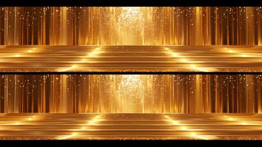 金色粒子舞台晚会宽屏高清在线视频素材下载