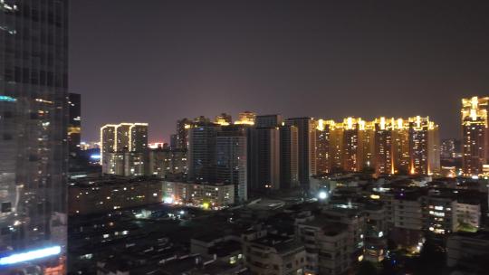 昆明盘龙区夜景航拍