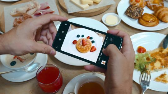 手机拍摄美食视频素材模板下载