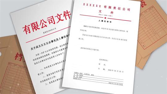 政府政策红头文件简洁类图文展示