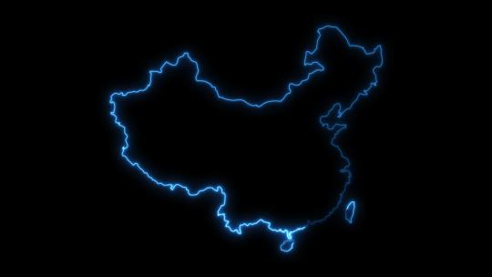 【透明通道】中国地图勾线