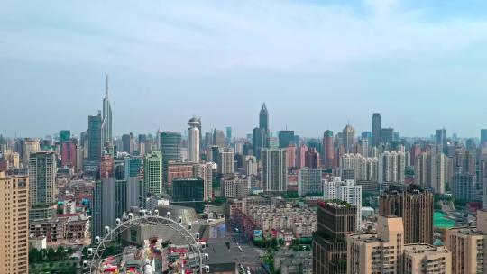 上海黄浦区地标城市航拍